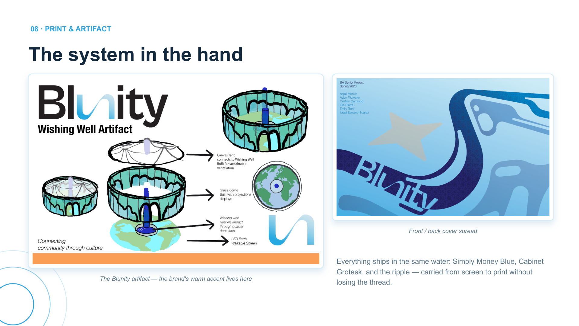 Blunity print artifact — front and back cover spread